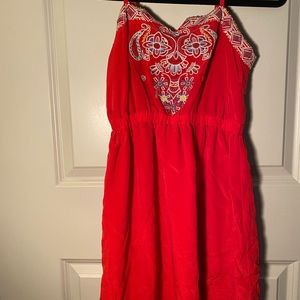 Red Dress With Patterns
